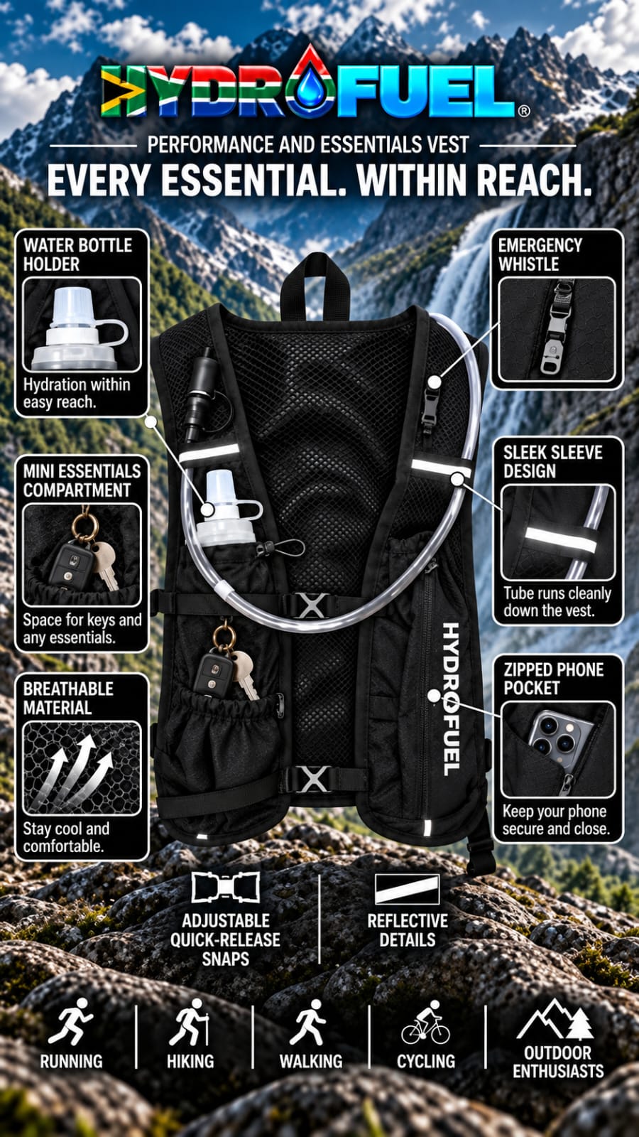 HydroFuel™ Performance & Essentials Vest